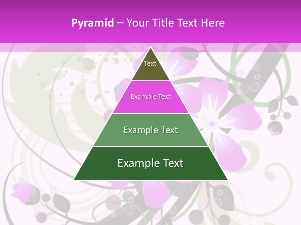 Wallpaper Green Floral PowerPoint Template