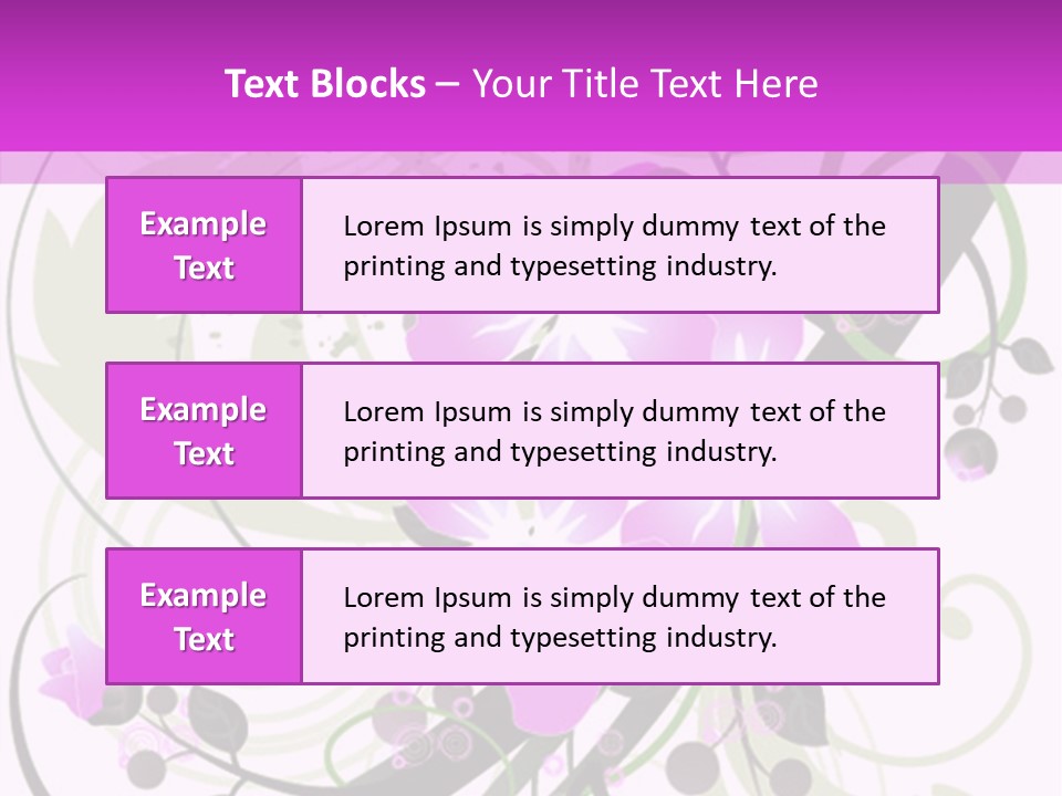 Wallpaper Green Floral PowerPoint Template