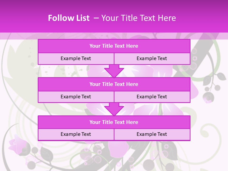 Wallpaper Green Floral PowerPoint Template
