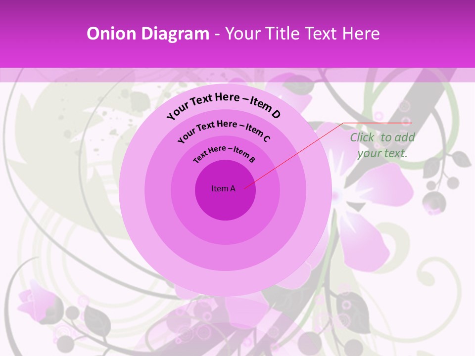 Wallpaper Green Floral PowerPoint Template