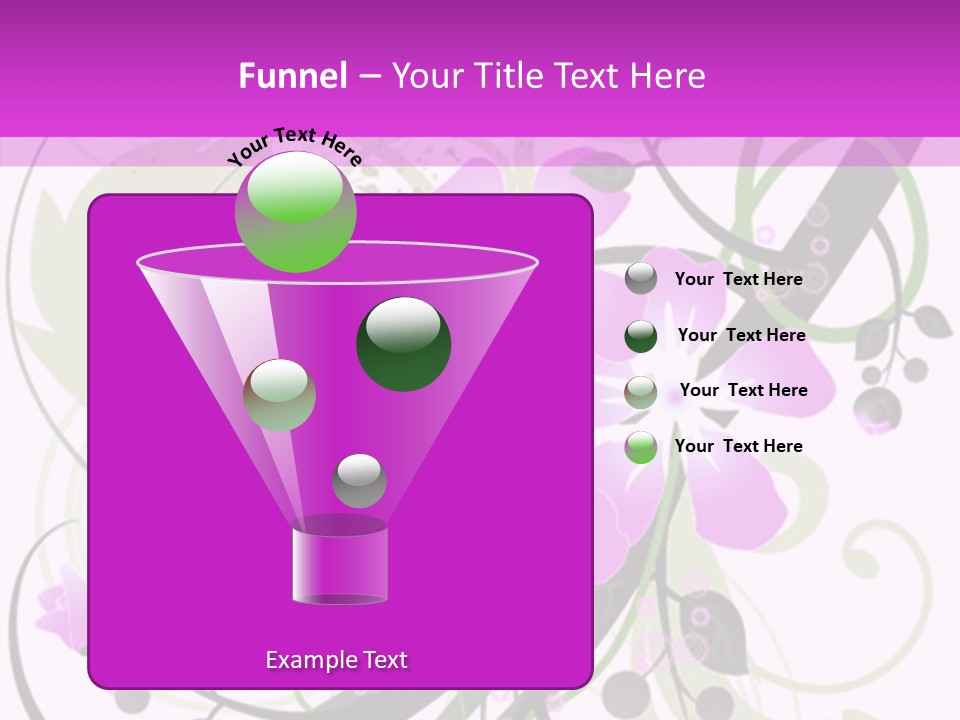 Wallpaper Green Floral PowerPoint Template