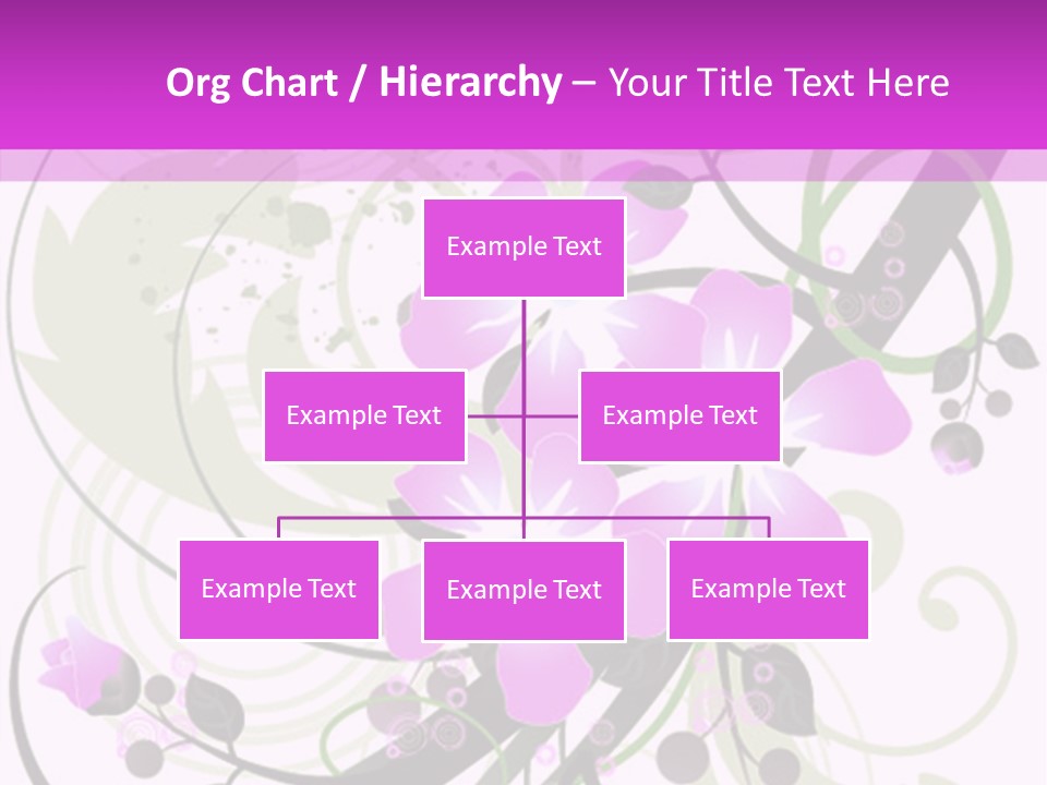 Wallpaper Green Floral PowerPoint Template