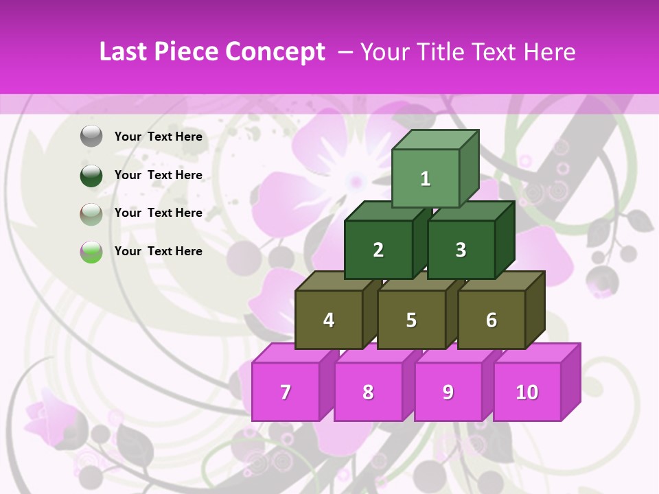 Wallpaper Green Floral PowerPoint Template