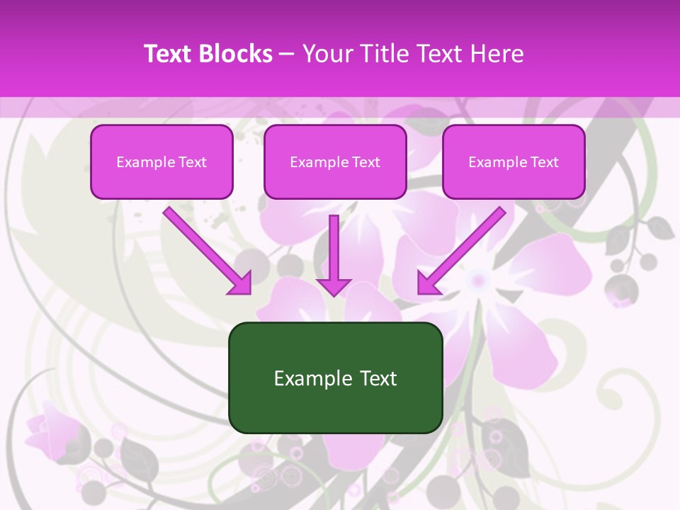 Wallpaper Green Floral PowerPoint Template