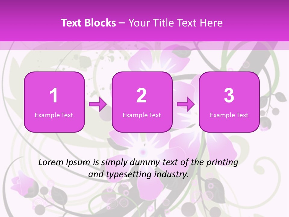 Wallpaper Green Floral PowerPoint Template