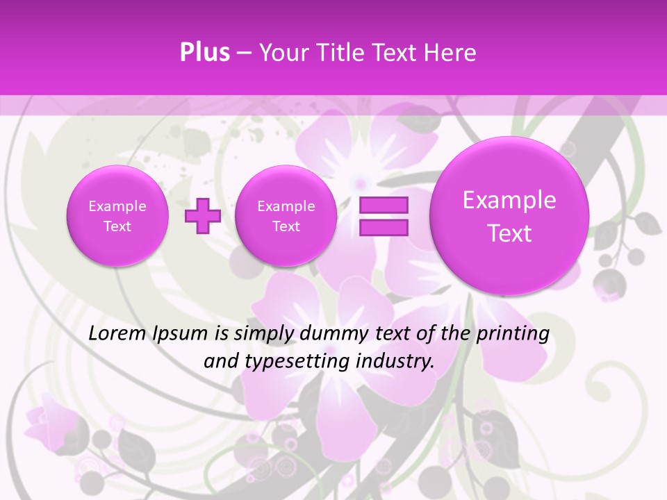 Wallpaper Green Floral PowerPoint Template