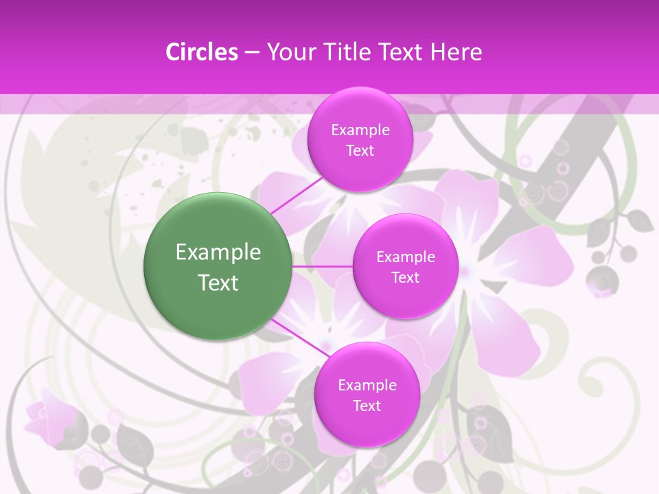 Wallpaper Green Floral PowerPoint Template