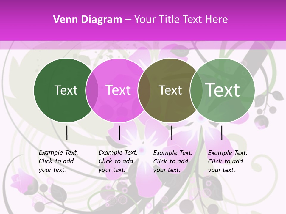 Wallpaper Green Floral PowerPoint Template