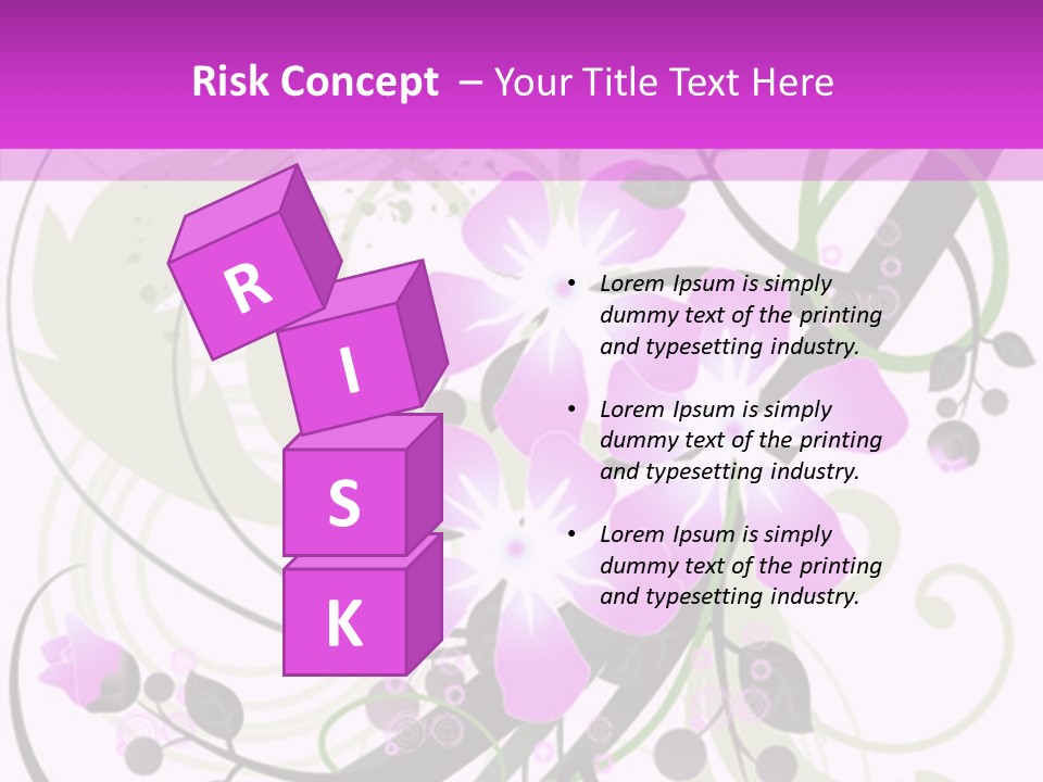 Wallpaper Green Floral PowerPoint Template