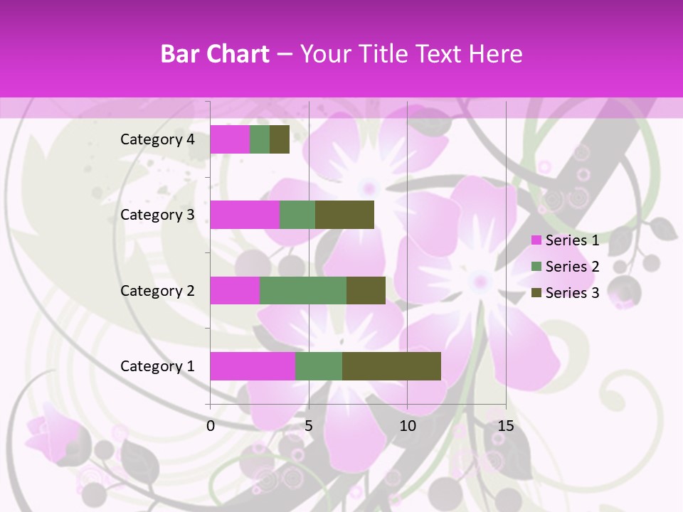 Wallpaper Green Floral PowerPoint Template