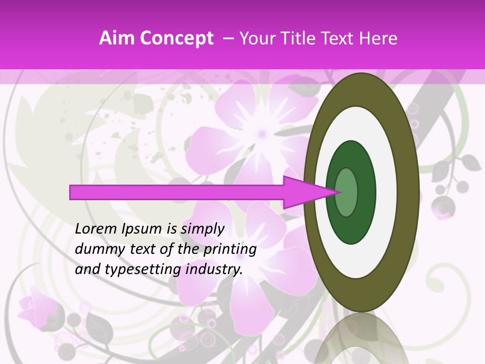 Wallpaper Green Floral PowerPoint Template