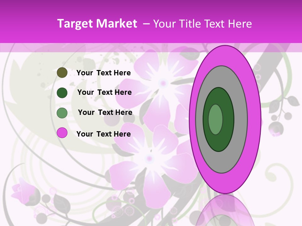 Wallpaper Green Floral PowerPoint Template