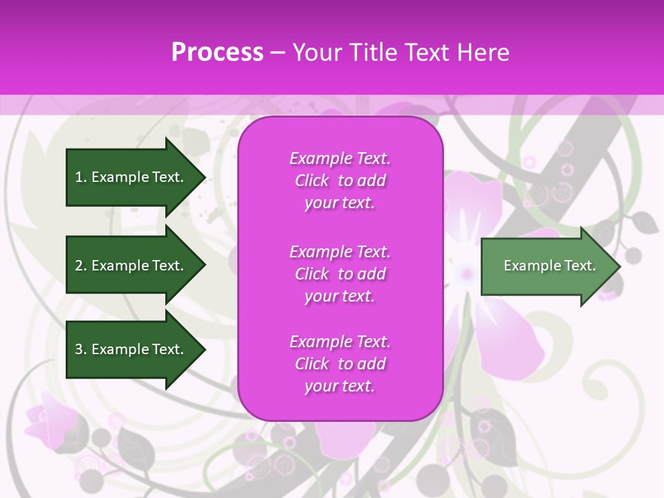 Wallpaper Green Floral PowerPoint Template