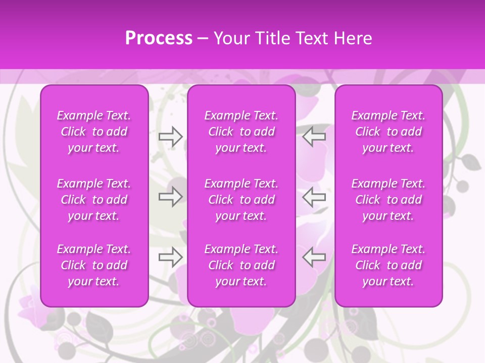 Wallpaper Green Floral PowerPoint Template