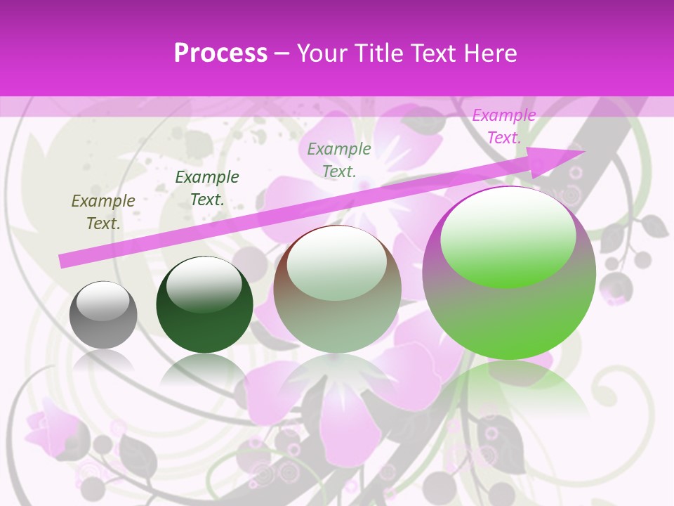 Wallpaper Green Floral PowerPoint Template