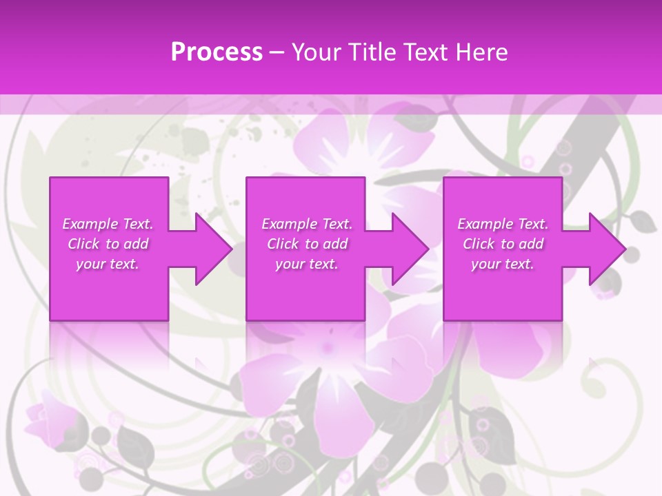 Wallpaper Green Floral PowerPoint Template
