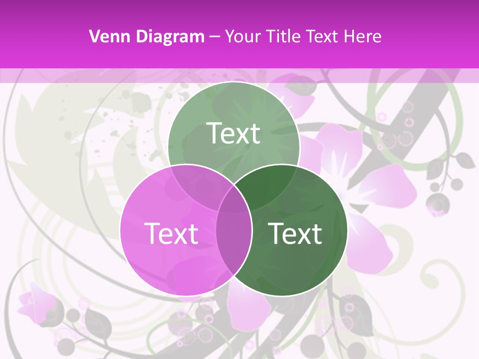 Wallpaper Green Floral PowerPoint Template