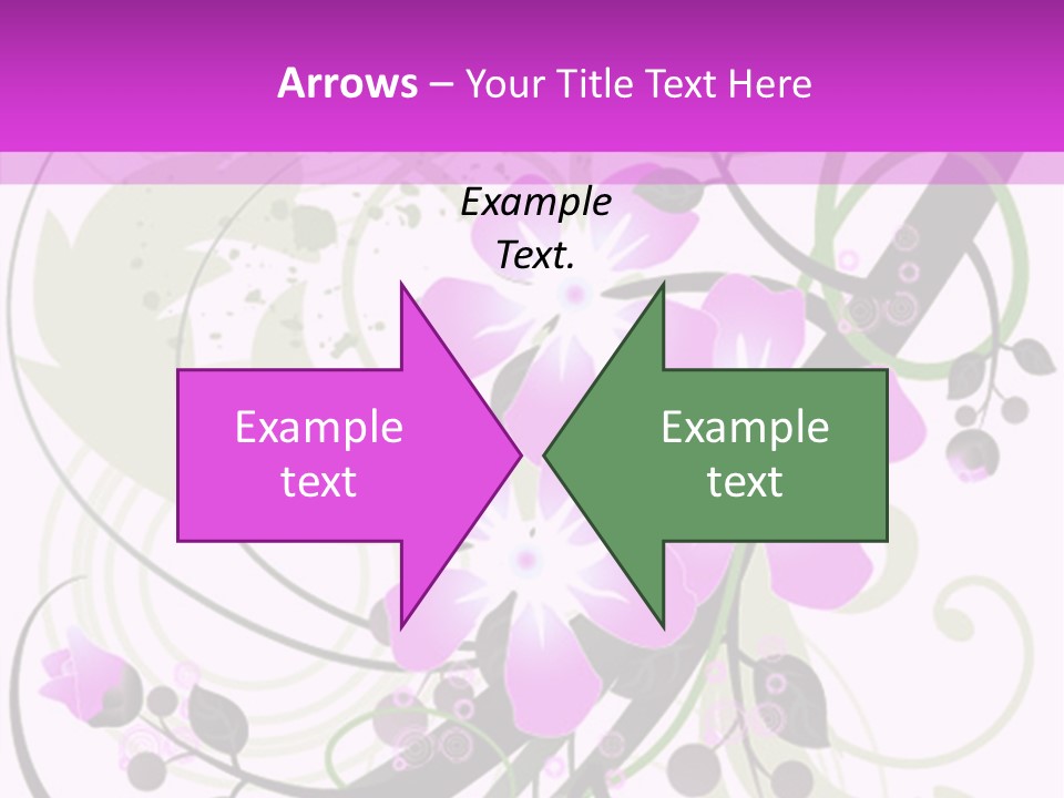 Wallpaper Green Floral PowerPoint Template