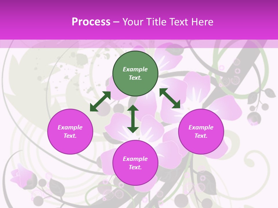 Wallpaper Green Floral PowerPoint Template
