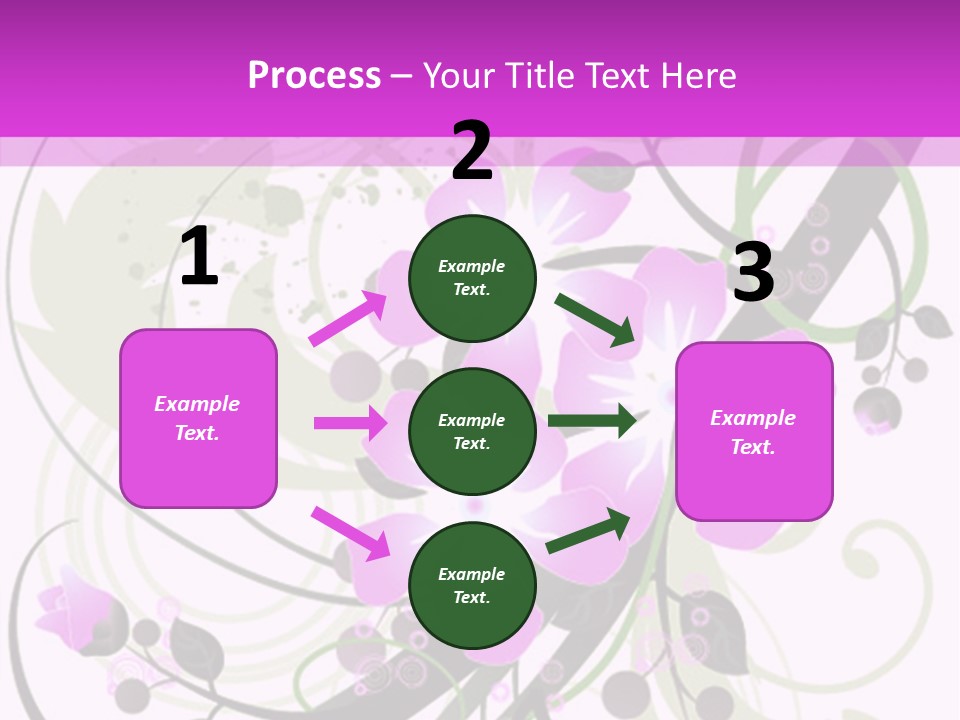 Wallpaper Green Floral PowerPoint Template