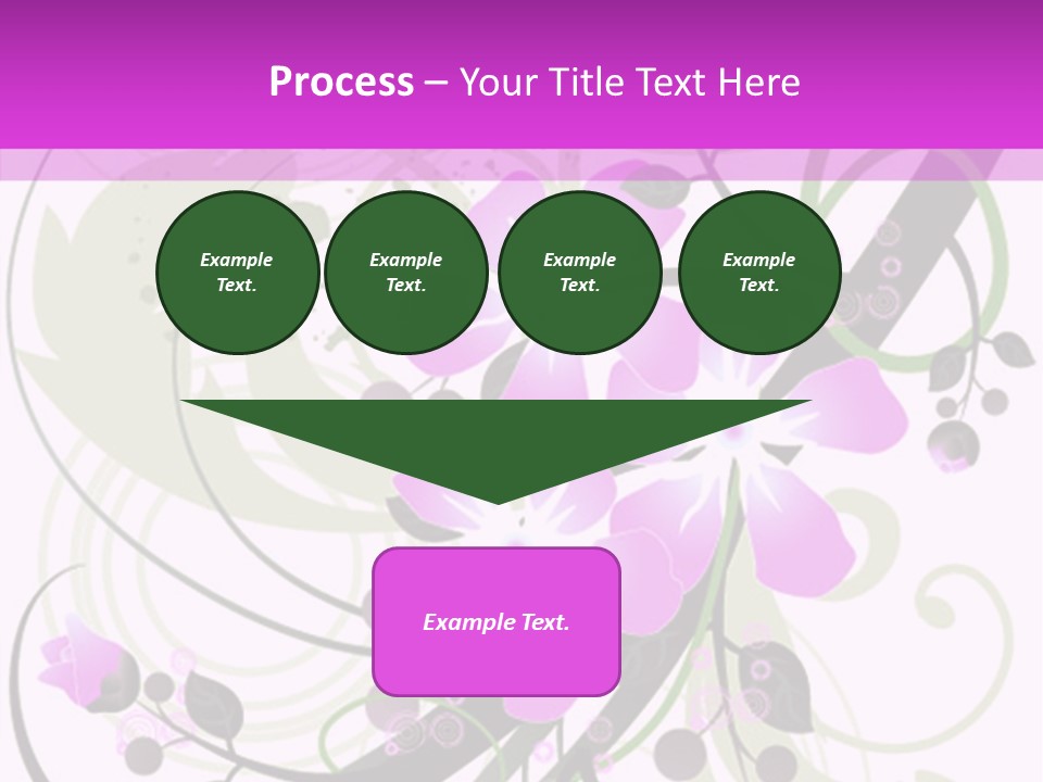 Wallpaper Green Floral PowerPoint Template