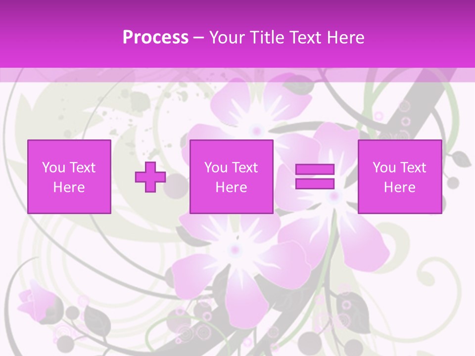 Wallpaper Green Floral PowerPoint Template