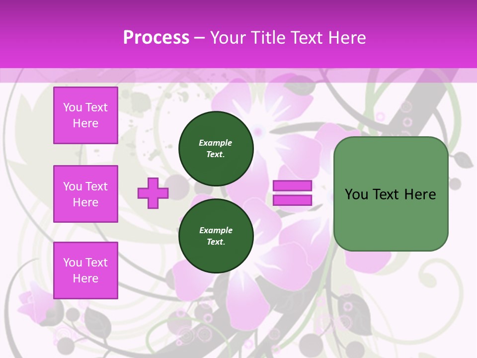 Wallpaper Green Floral PowerPoint Template