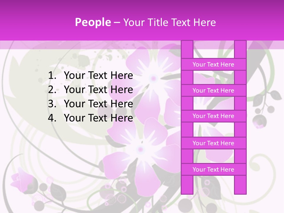 Wallpaper Green Floral PowerPoint Template