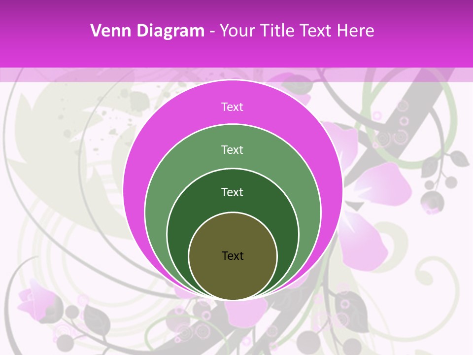 Wallpaper Green Floral PowerPoint Template