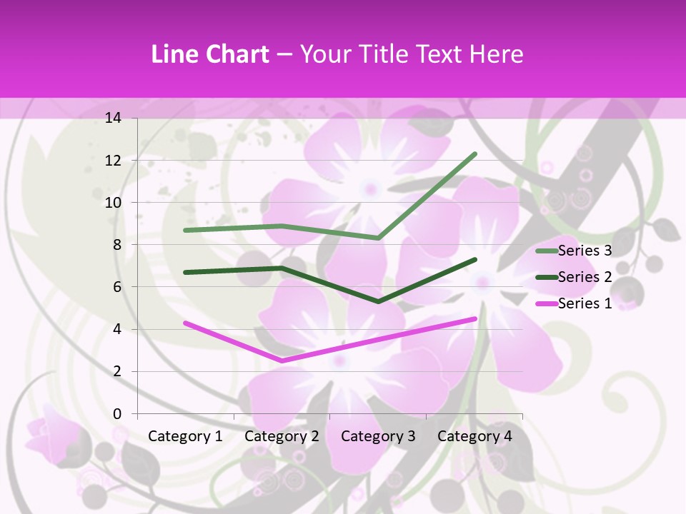 Wallpaper Green Floral PowerPoint Template