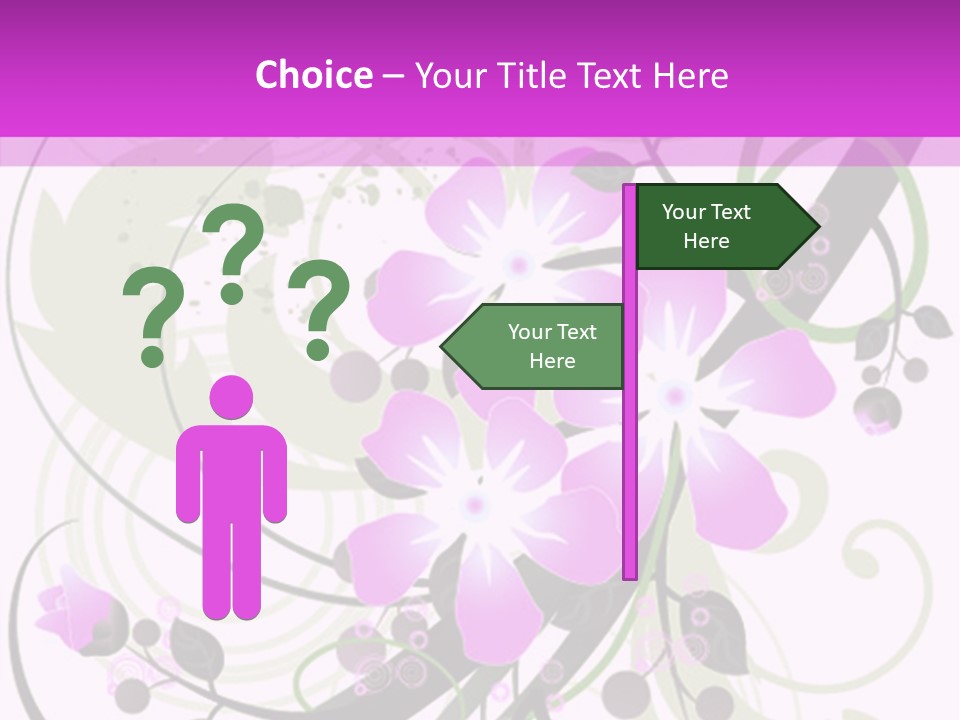 Wallpaper Green Floral PowerPoint Template