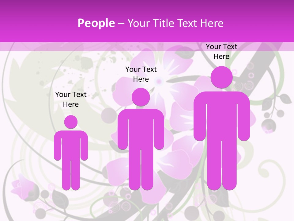 Wallpaper Green Floral PowerPoint Template