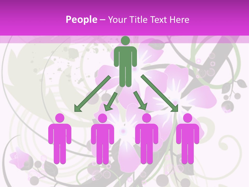 Wallpaper Green Floral PowerPoint Template