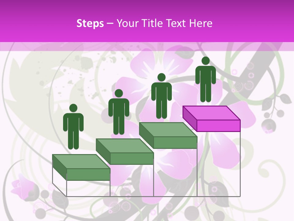 Wallpaper Green Floral PowerPoint Template