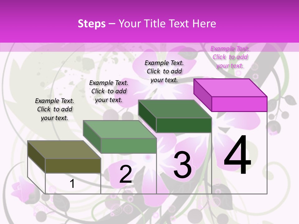 Wallpaper Green Floral PowerPoint Template