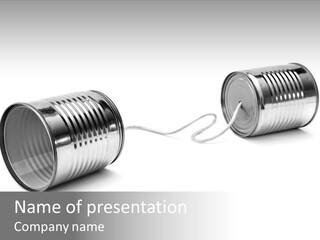 Tin Communication Thread PowerPoint Template