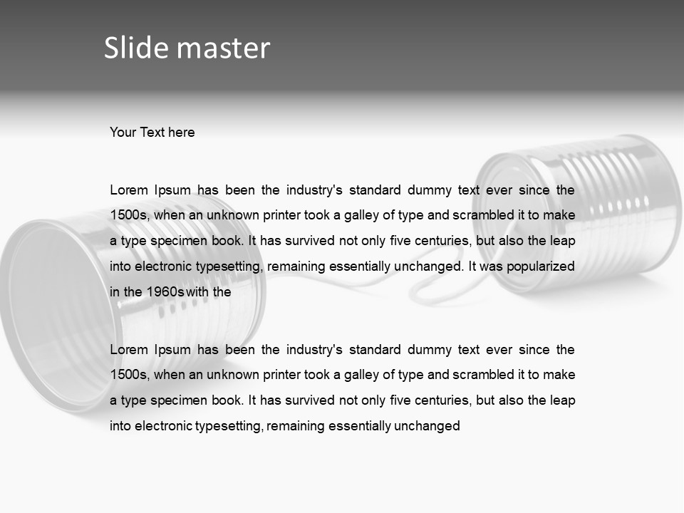 Tin Communication Thread PowerPoint Template