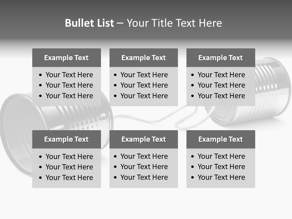 Tin Communication Thread PowerPoint Template