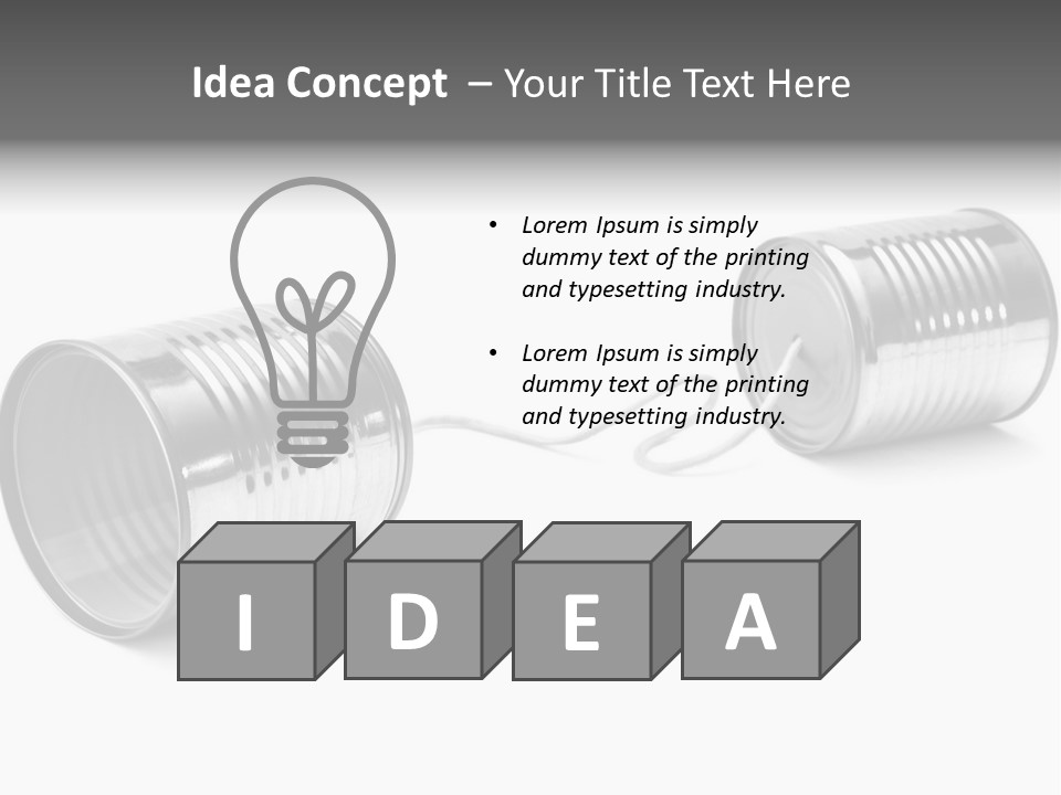 Tin Communication Thread PowerPoint Template