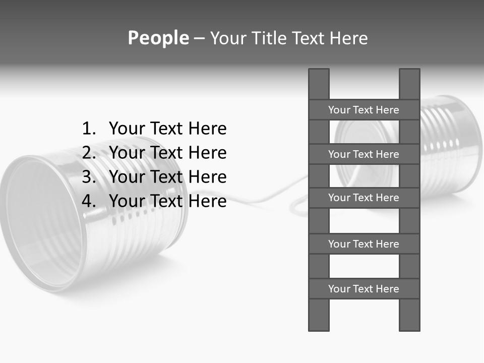 Tin Communication Thread PowerPoint Template
