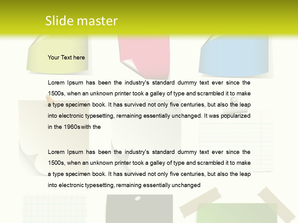 Business Abstract Clip PowerPoint Template
