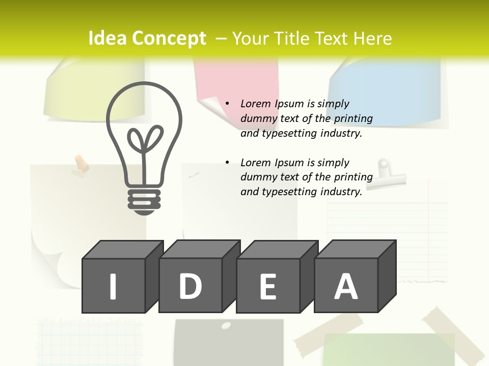 Business Abstract Clip PowerPoint Template