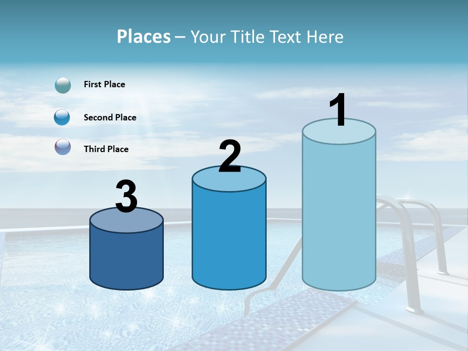 Bath Pool Nobody PowerPoint Template