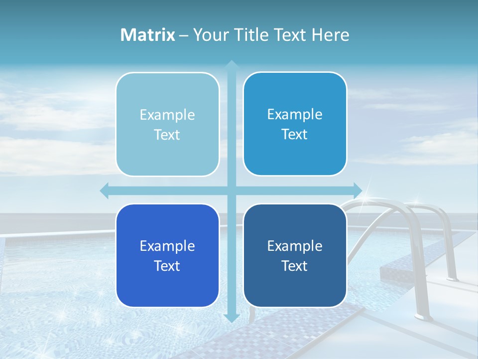 Bath Pool Nobody PowerPoint Template