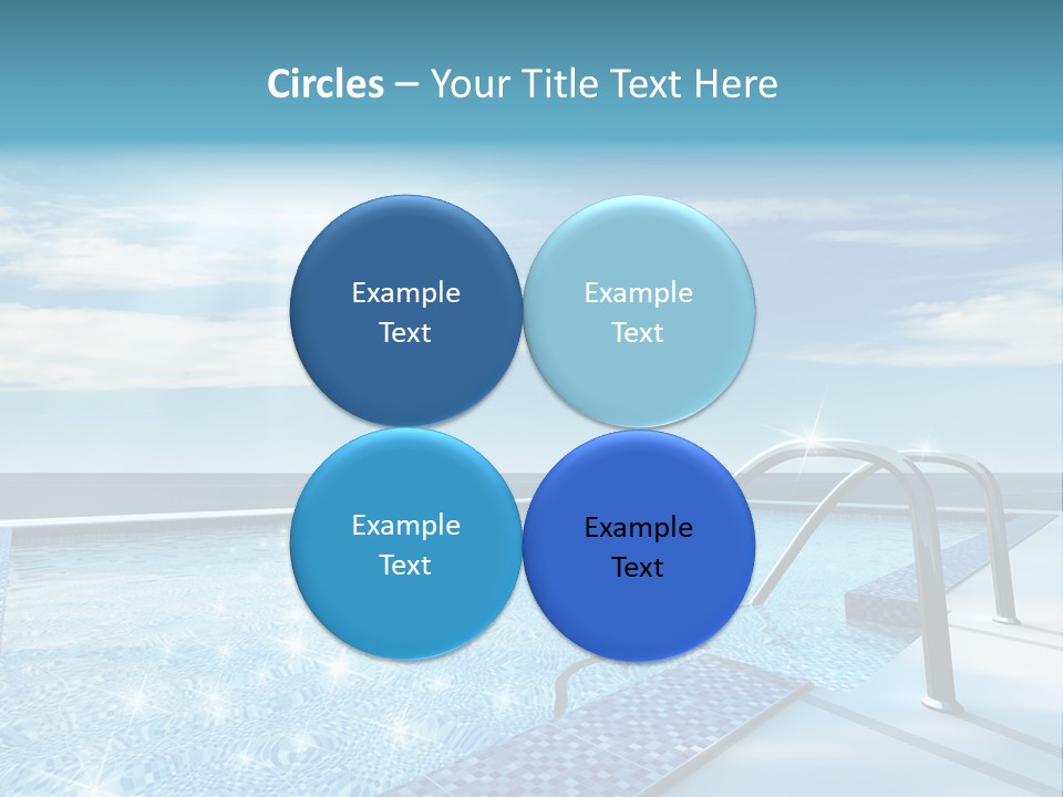 Bath Pool Nobody PowerPoint Template