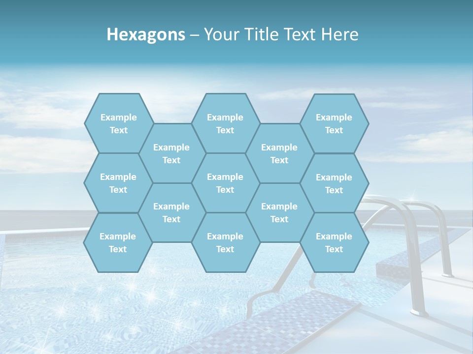 Bath Pool Nobody PowerPoint Template