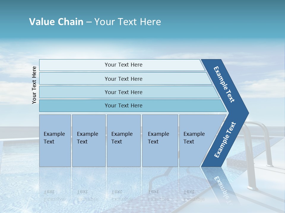 Bath Pool Nobody PowerPoint Template
