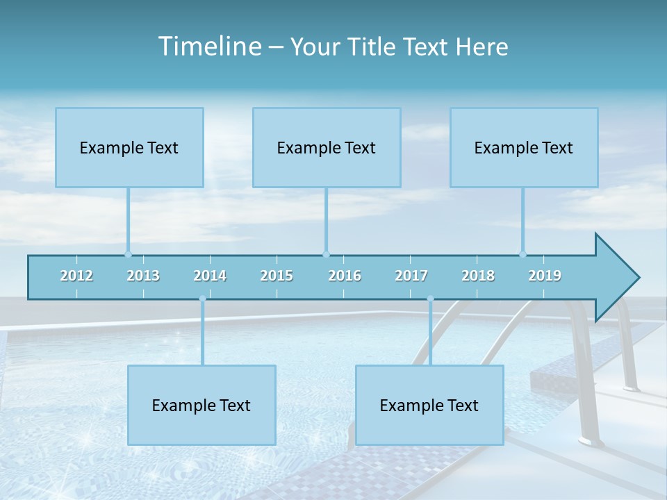 Bath Pool Nobody PowerPoint Template