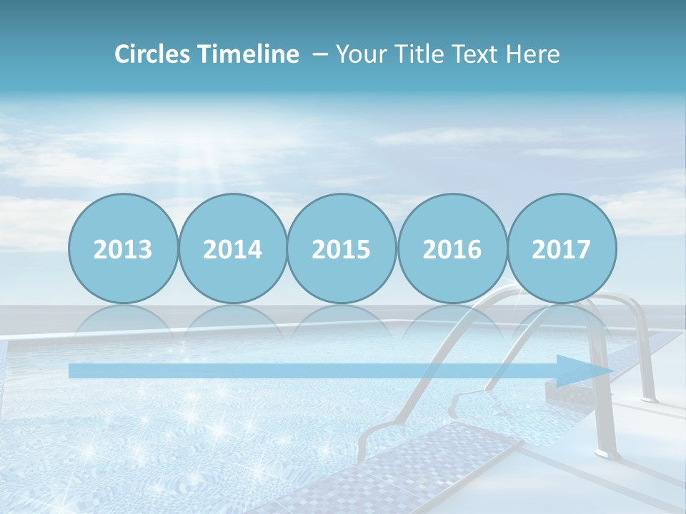 Bath Pool Nobody PowerPoint Template