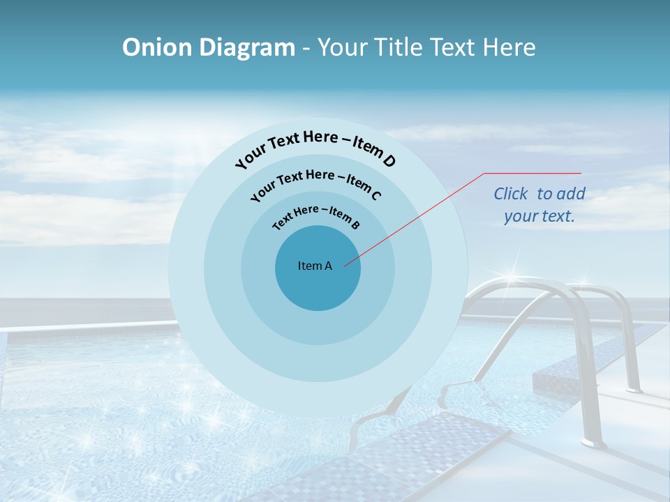 Bath Pool Nobody PowerPoint Template